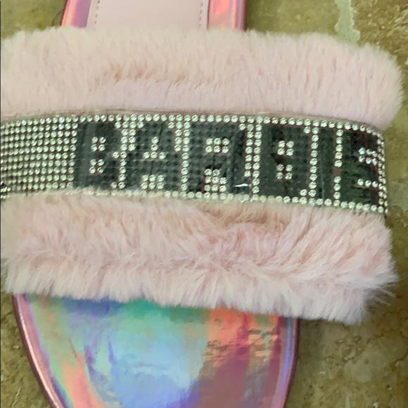Glitzy Barbie Tingz slides size 41 or 11 US - Picture 3 of 6
